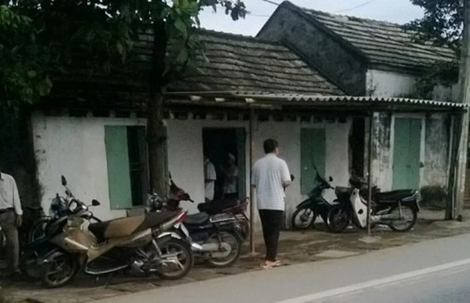 Ngôi nhà nơi xảy ra cuộc xô xát dẫn đến án mạng. Ngôi nhà nơi xảy ra cuộc xô xát dẫn đến án mạng.