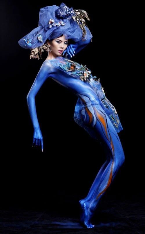Sững sờ người đẹp Việt khoe thân với body painting ảnh 10 Sững sờ người đẹp Việt khoe thân với body painting ảnh 10