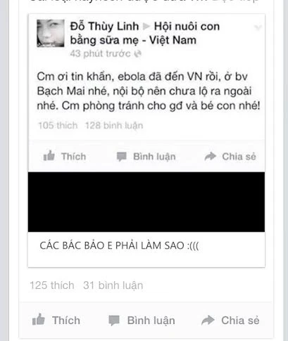 Cục An ninh điều tra đối tượng tung tin dịch Ebola xuất hiện tại Hà Nội