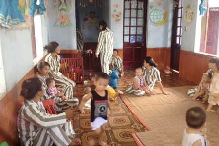 Trong giấy khai sinh của các cháu thì mẹ đứng tên, không dính líu gì đến trại giam Phú Sơn 4.