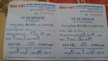 Trụ sở của hãng xe Sao Việt đóng tại TP Lào Cai.