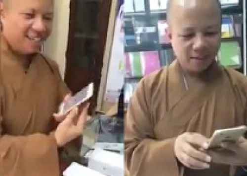 Xử nghiêm nhà sư 'sờ iPhone 6 lấy lộc cho cửa hàng' ảnh 3 Xử nghiêm nhà sư 'sờ iPhone 6 lấy lộc cho cửa hàng' ảnh 3