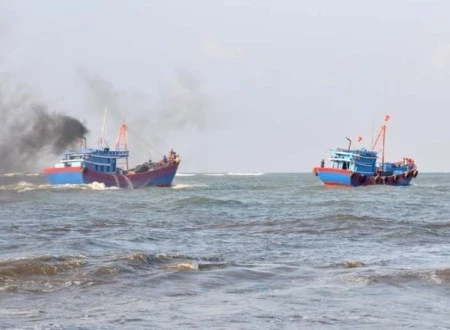 Vụ tai nạn&nbsp; khiến thuyền trưởng chết và 2 ngư dân mất tích (Ảnh minh họa)