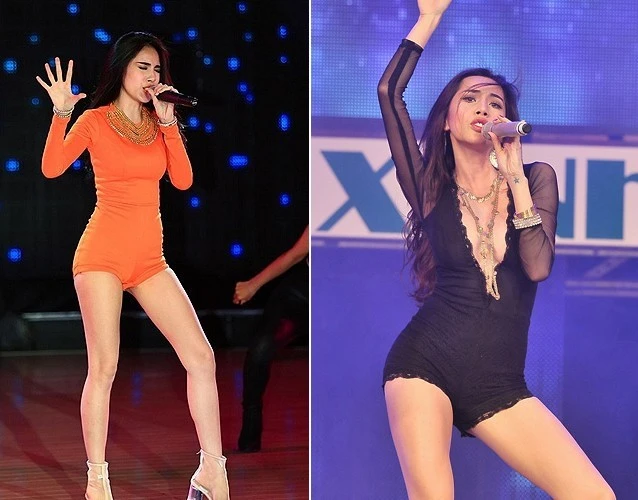 Từ một cô ca sĩ nữ tính, Thuỷ Tiên lột xác thành một sexy girl bốc lửa. Những sao nữ mặc ngắn và hở nhất làng Vpop