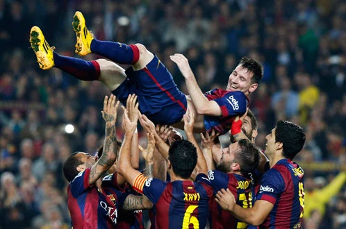 Lập hat-trick, Messi xô đổ kỷ lục của huyền thoại Telmo Zarra ảnh 1