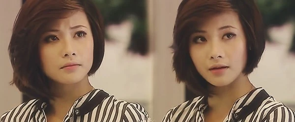 Thạch Thu Huyền: Trong phimChỉ có thể là yêu, Thạch Thu Huyền (vai Tú Linh) nổi bật nhất trong dàn diễn viên nữ bởi ngoại hình xinh đẹp cùng mái tóc ngắn cá tính. Kiều nữ Việt nào xinh tươi nhất với tóc ngắn?