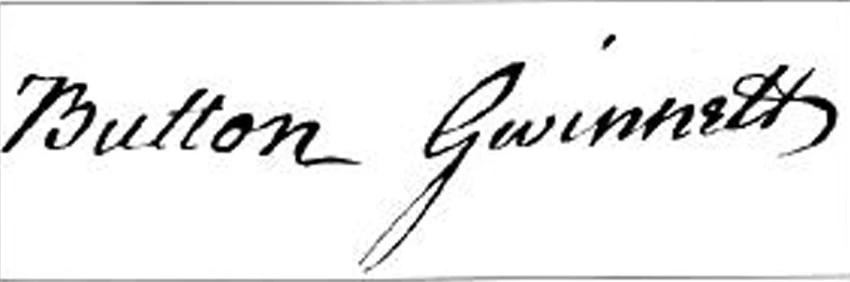 Bản lưu hiếm hoi chữ ký của Button Gwinnett,&nbsp;chữ ký này&nbsp;có giá từ 17 tỷ đồng.
