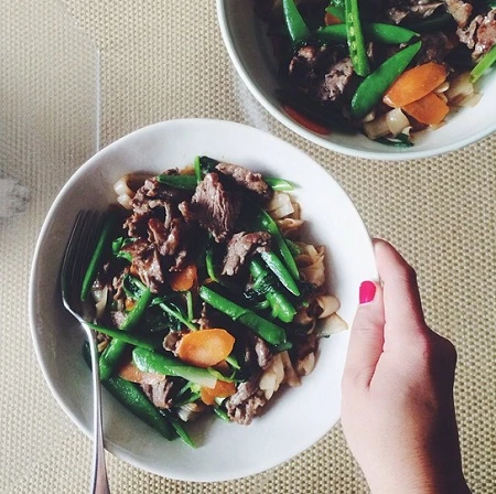 Phở bò xào