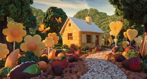 Ngôi nhà cổ tích bằng dưa vàng, dâu tây, nền nhà lát chocolate. anh-14.jpg