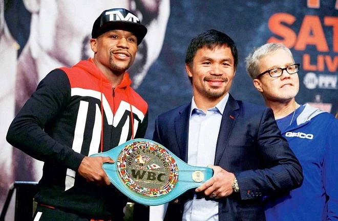 11.500 người đến xem Mayweather và Pacquiao kiểm tra cân nặng ảnh 10 image photo