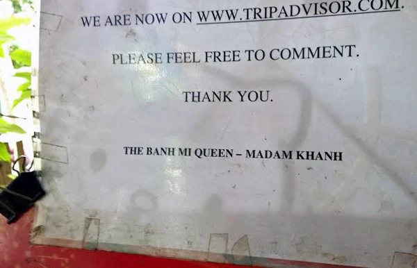 Bánh mì Madam Khanh được xếp hạng thứ 7 của TripAdvisor về các món ngon ở Hội An