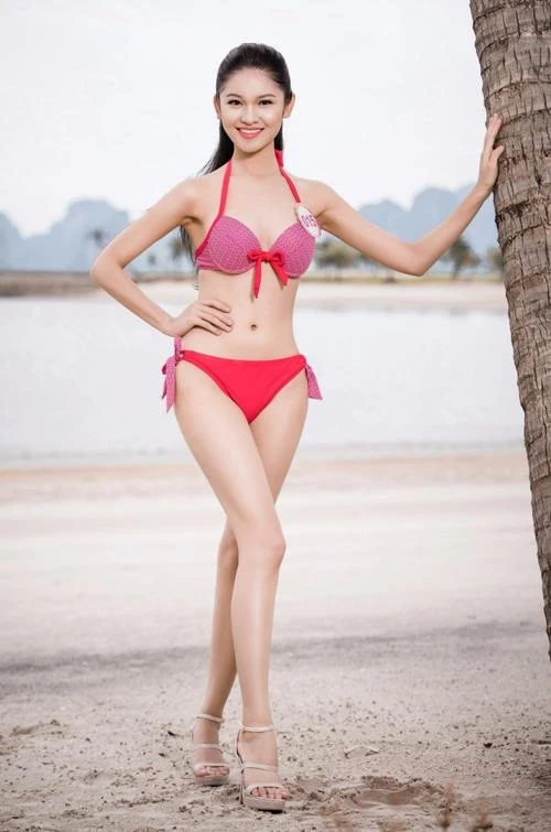 33 người đẹp Hoa hậu Việt Nam mặc bikini gợi cảm ảnh 15 Hoa khôi Duyên dáng Ngoại thương Huỳnh Thị Thùy Dung