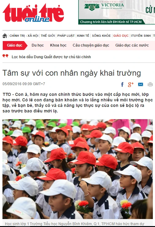 'Khai giảng' hay 'khai trường' ? ảnh 6 'Khai giảng' hay 'khai trường' ? ảnh 6