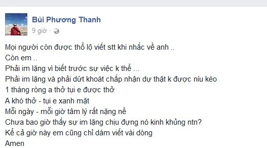 Ca sĩ Minh Thuận qua đời, Phương Thanh Ca sĩ Minh Thuận qua đời, Phương Thanh