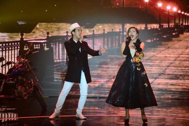 Học trò Mr Đàm đăng quang 'Tuyệt đỉnh song ca' ảnh 5 Cặp đôi Triệu Lộc - Thu Trang nhận được 13% lượt bình chọn. Ảnh: TTO
