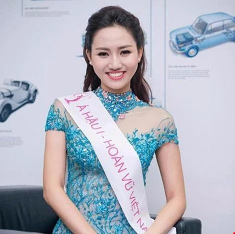 Ngô Trà My khi đăng quang Á hậu 1