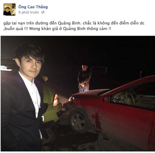 Sao việt gặp tai nạn,Tấn Beo,Hoàng Yến,Ông Cao Thắng