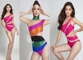 Lương Thùy Linh khoe chân dài 1,22 m tại Miss World