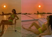 Loạt sao Việt về từ vùng dịch COVID-19, Minh Hằng khoe dáng 