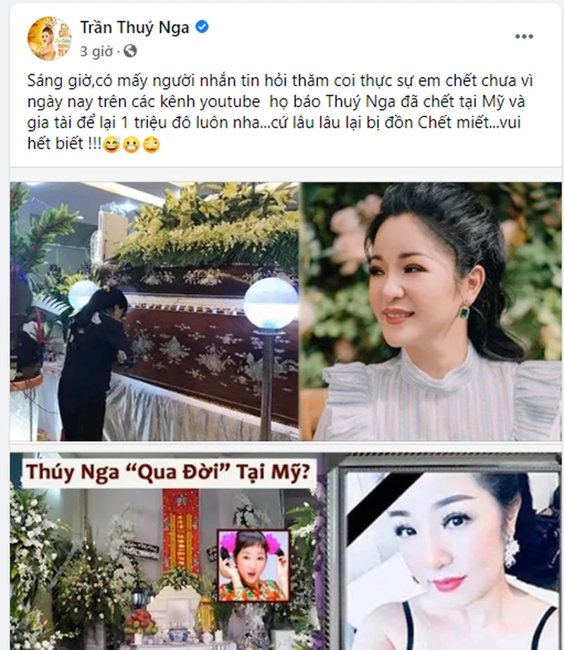 NSND Hồng Vân bị tung tin qua đời, sao Việt khoe dáng ảnh 4 Huyền My, Mỹ Linh khoe dáng gợi cảm, Thúy Nga bị đồn qua đời - ảnh 17