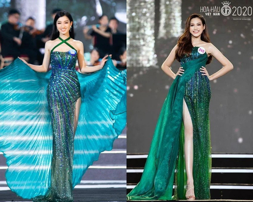 Ở phần thi dạ hội, Phương Nhi khiến nhiều người liên tưởng đến Hoa hậu Đỗ Thị Hà trong đêm chung khảo Hoa hậu Việt Nam 2020. Ở phần thi dạ hội, Phương Nhi khiến nhiều người liên tưởng đến Hoa hậu Đỗ Thị Hà trong đêm chung khảo Hoa hậu Việt Nam 2020.