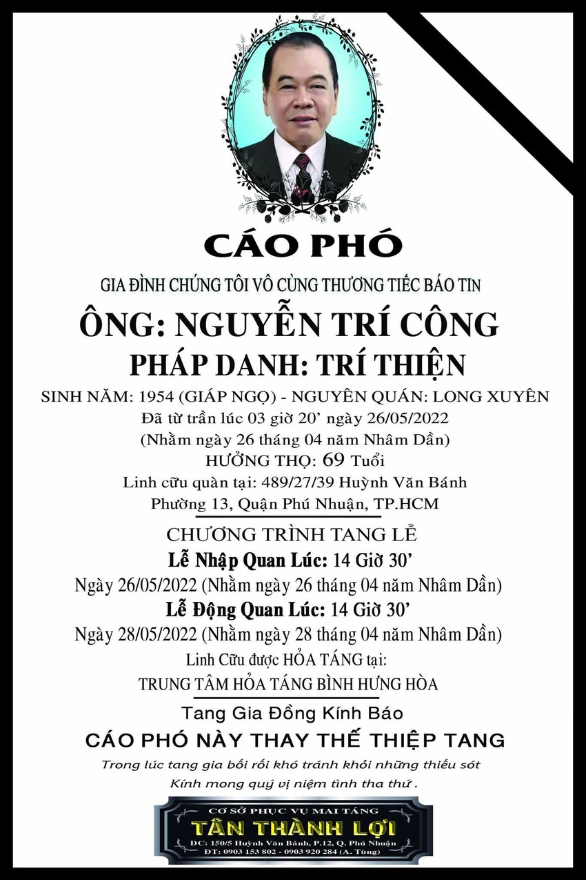 Cáo phó Cáo phó