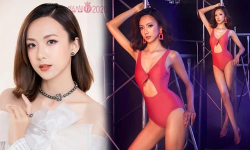Vũ Mỹ Ngân từng tham gia Hoa hậu Việt Nam 2020 và dừng chân tại Top 40
