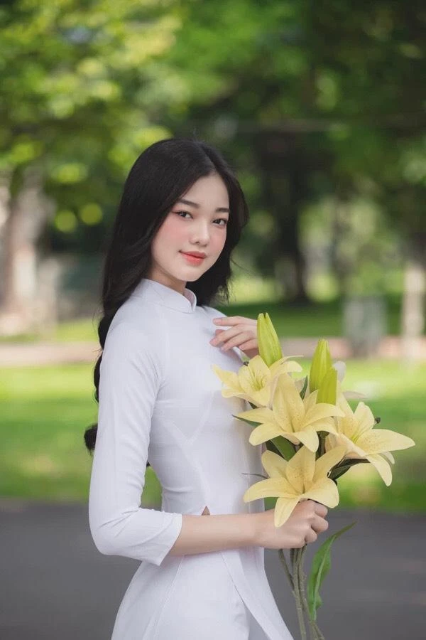 Trần Thị Bé Quyên (SBD 068) sinh năm 2001 đến từ Bến Tre. Ảnh: FBNV Trần Thị Bé Quyên (SBD 068) sinh năm 2001 đến từ Bến Tre. Ảnh: FBNV