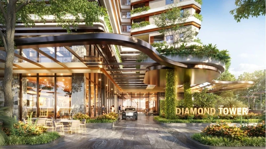 Charm Diamond là tòa tháp cao cấp nhất trong khu phức hợp đã hiện hữu, nhiều tiện ích cao cấp.jpg