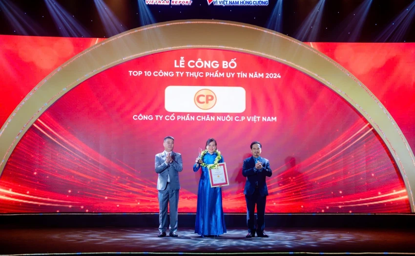 CP Việt Nam năm thứ 5 liên tiếp dẫn đầu top 10 công ty thực phẩm uy tín.JPG
