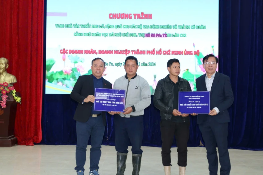 Saigon Co.op cùng đối tác tặng 2 căn nhà cho người dân Sa Pa.jpg