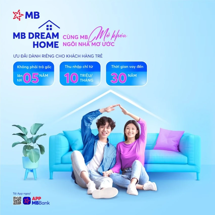 MB tung gói vay mua nhà miễn trả gốc trong 5 năm đầu – hàng trăm bạn trẻ đã hiện thực hóa ước mơ an cư.jpg