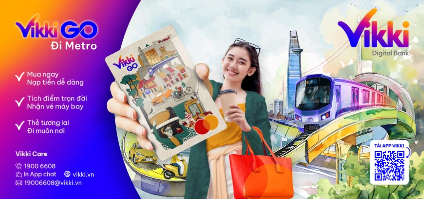 TP.HCM vận hành chính thức tuyến Metro số 1, người dân nhận thẻ đi metro VikkiGO miễn phí.jpg