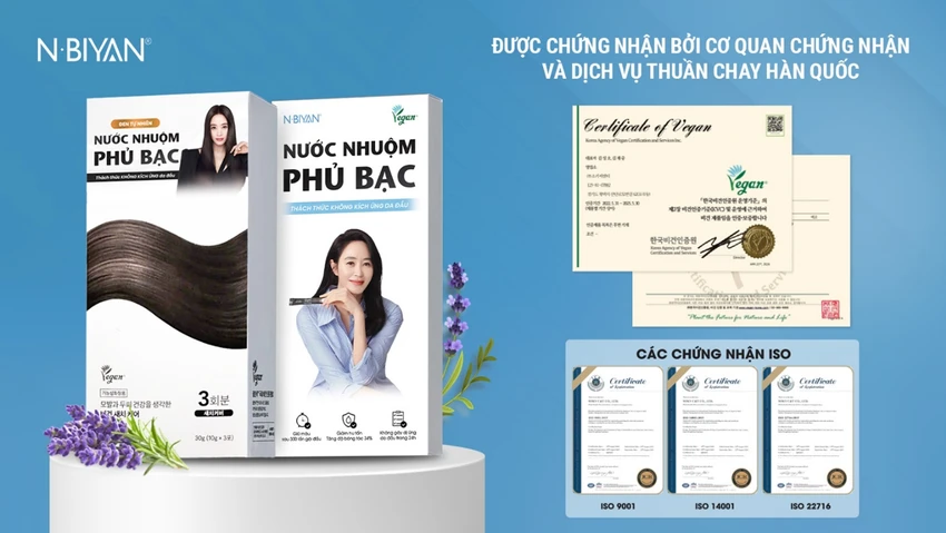 Giới doanh nhân mê mẩn nước nhuộm phủ bạc NBIYAN không gây kích ứng da đầu.jpg