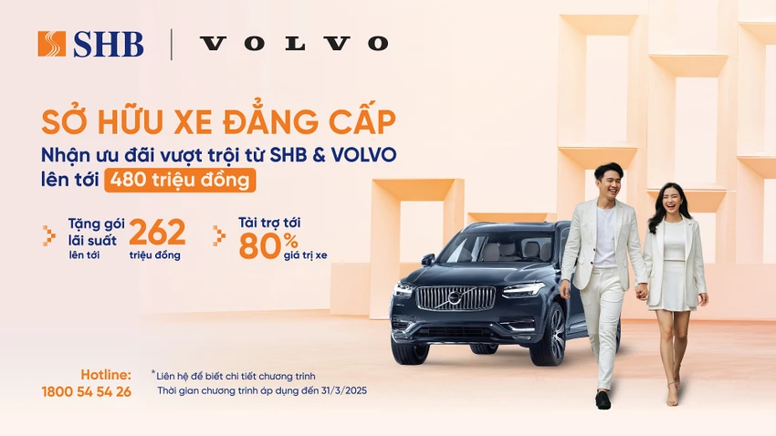 SHB cung cấp gói ưu đãi đặc quyền cho khách hàng cao cấp vay mua xe Volvo.jpg