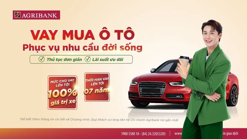 Agribank triển khai sản phẩm dành cho khách hàng cá nhân vay mua ô tô phục vụ nhu cầu đời sống.jpg