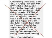 Bộ Y tế bác tin đồn Hà Nội có nguy cơ bùng phát dịch COVID-19 