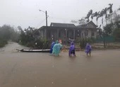 Nước sông ở Thừa Thiên - Huế đang lên, nhiều nơi ngập sâu