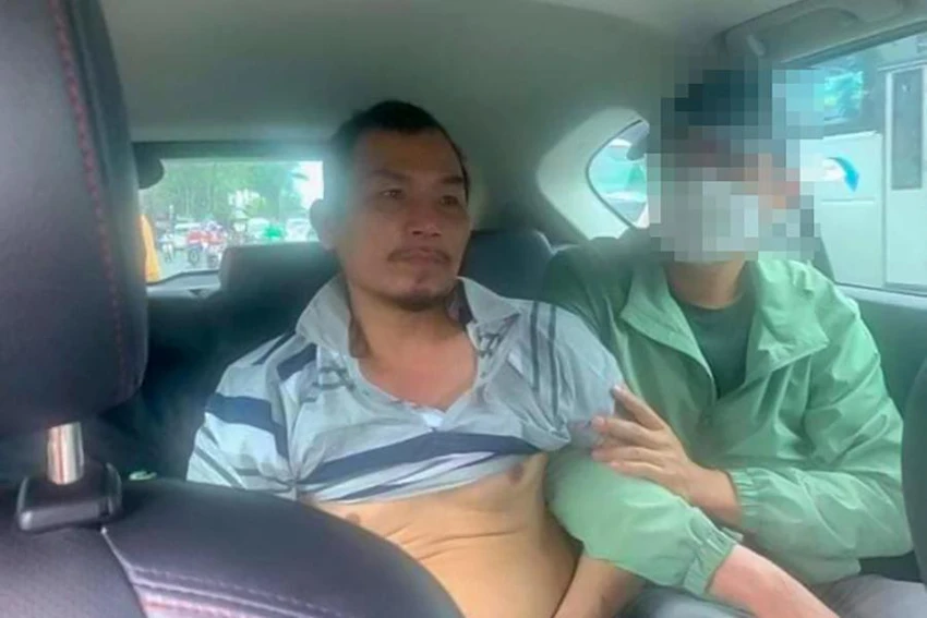 Đoàn Trân được lực lượng công an bắt giữ sau 3 tháng trốn khỏi nơi giam giữ. Ảnh: CA