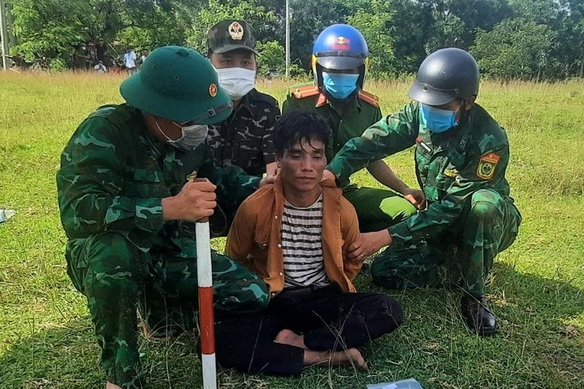 Hồ Văn Nhưn lúc bị bắt giữ.