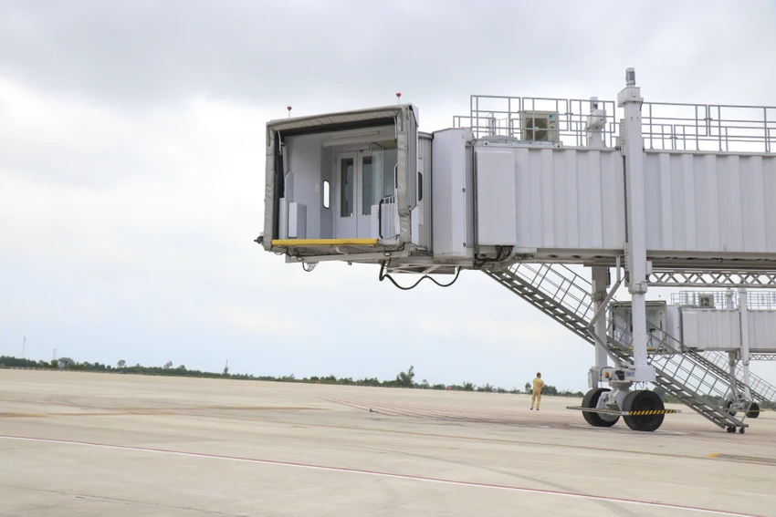 Nhà ga hành khách T2 - Cảng hàng không Quốc tế Phú Bài có diện tích sàn xây dựng khoảng 22.380 m2.