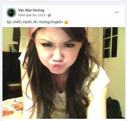 Ca sĩ Văn Mai Hương khiến khán giả thích thú với những dòng "teencode". Ảnh: FBNV. Ca sĩ Văn Mai Hương khiến khán giả thích thú với những dòng "teencode". Ảnh: FBNV.