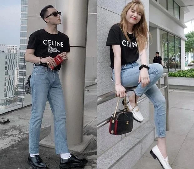 Sơn Tùng M-TP và Thiều Bảo Trâm thường xuyên bị bắt gặp mặc đồ đôi trong quãng thời gian vướng tin đồn hẹn hò. Ảnh: TL. Sơn Tùng M-TP và Thiều Bảo Trâm thường xuyên bị bắt gặp mặc đồ đôi trong quãng thời gian vướng tin đồn hẹn hò. Ảnh: TL.