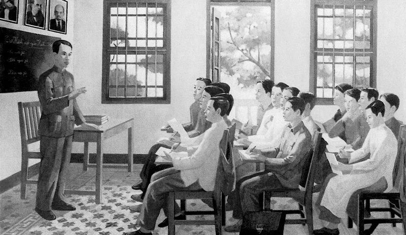 Năm 1923, Người được bầu vào Ban Chấp hành Quốc tế Nông dân. Năm 1924, Người tham dự Đại hội lần thứ V của Quốc tế Cộng sản và được chỉ định là Uỷ viên thường trực Bộ Phương Đông, trực tiếp phụ trách Cục Phương Nam. Sau đó đến Quảng Châu (Trung Quốc) chọn một số thanh niên Việt Nam yêu nước trực tiếp mở lớp đào tạo cán bộ. Năm 1923, Người được bầu vào Ban Chấp hành Quốc tế Nông dân. Năm 1924, Người tham dự Đại hội lần thứ V của Quốc tế Cộng sản và được chỉ định là Uỷ viên thường trực Bộ Phương Đông, trực tiếp phụ trách Cục Phương Nam. Sau đó đến Quảng Châu (Trung Quốc) chọn một số thanh niên Việt Nam yêu nước trực tiếp mở lớp đào tạo cán bộ.