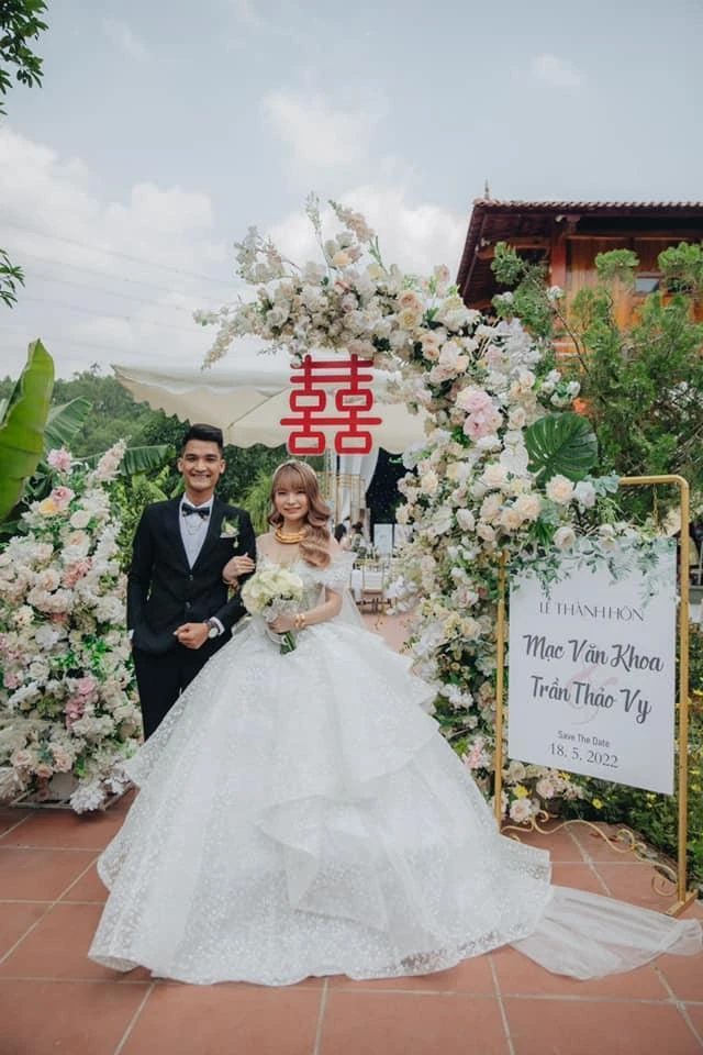 Đám cưới của Mạc Văn Khoa tại quê nhà Hải Dương. Ảnh: FBNV. Đám cưới của Mạc Văn Khoa tại quê nhà Hải Dương. Ảnh: FBNV.