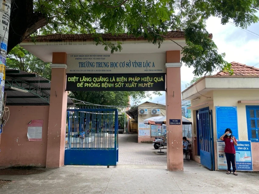 Trường THCS Vĩnh Lộc A trên địa bàn xã Vĩnh Lộc A. Ảnh: NGUYỄN PHƯỚC HẢI Trường THCS Vĩnh Lộc A trên địa bàn xã Vĩnh Lộc A. Ảnh: NGUYỄN PHƯỚC HẢI