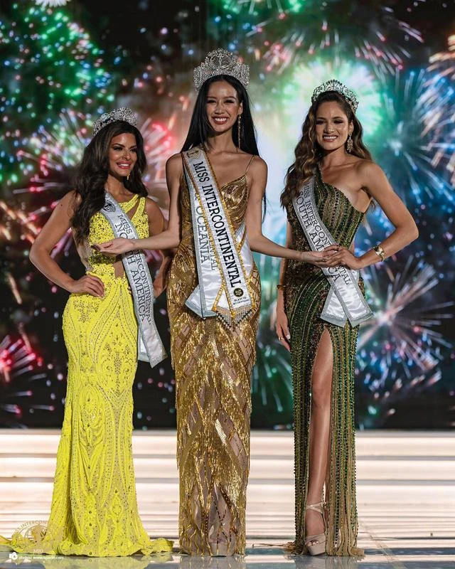 Top 3 của đêm chung kết Miss Intercontinental 2022. Ảnh: Missosology Top 3 của đêm chung kết Miss Intercontinental 2022. Ảnh: Missosology
