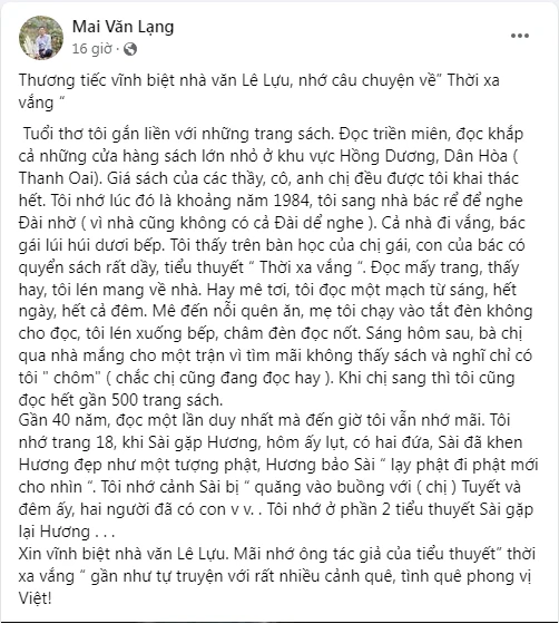 Nhạc sỹ Nguyễn Vĩnh Tiến và văn nghệ sĩ tiễn biệt nhà văn Lê Lựu về 'Thời xa vắng' ảnh 8 Nhạc sỹ Nguyễn Vĩnh Tiến và văn nghệ sĩ tiễn biệt nhà văn Lê Lựu về 'Thời xa vắng' ảnh 8