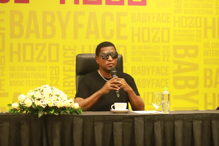 BabyFace tại buổi họp báo hôm 9-12. Ảnh: BTC