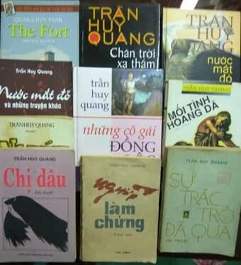 Một số tác phẩm của nhà văn Trần Huy Quang. Ảnh: TL